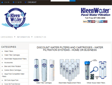 Tablet Screenshot of kleenwater.com
